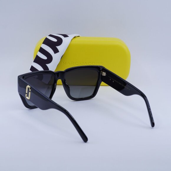 Marc Jacobs MARC 646/S 008A WJ Square Sunglasses - Black\Grey Polarized - Picture 9 of 9
